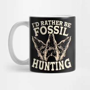 I'd Rather Be Fossil Hunting T shirt For Women Mug